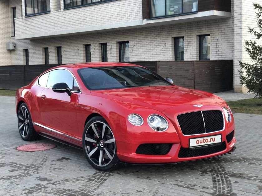 Бентли Континенталь gt красная