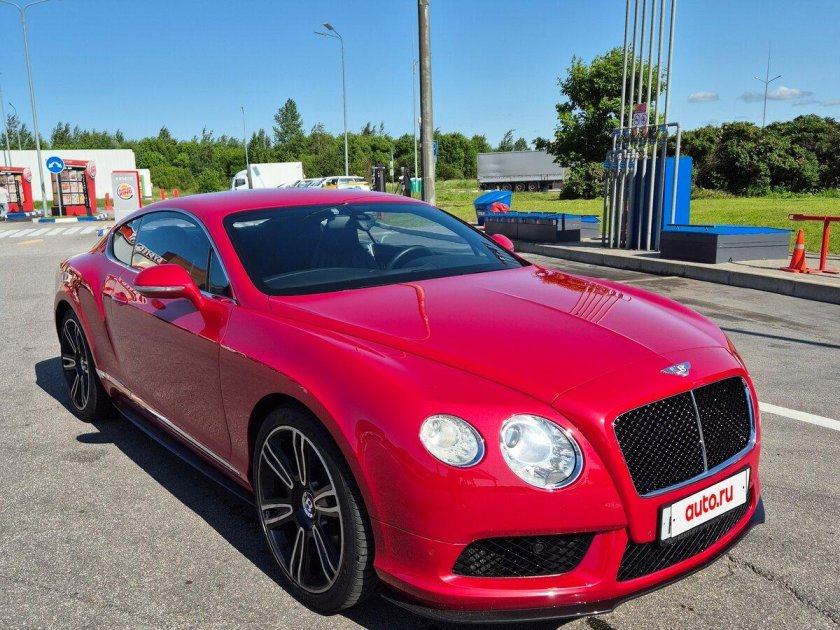 Бентли континенталь gt красная