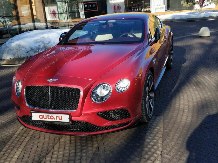 Бентли Континенталь gt красная