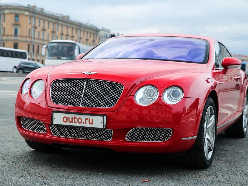 Бентли Континенталь gt красная