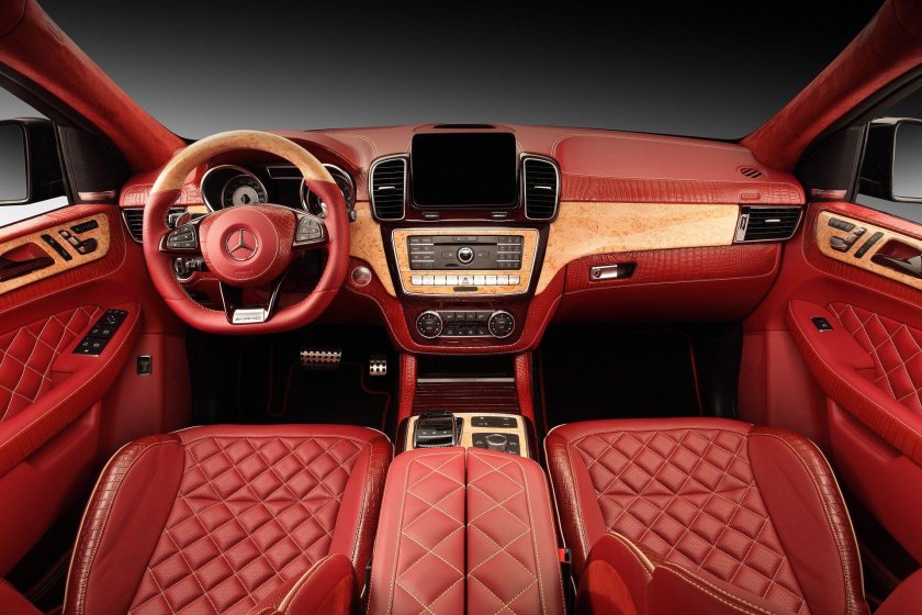 Mercedes Benz GLE 450 Coupe Interior Red