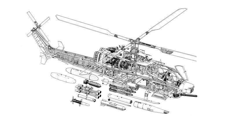 Ah-64 Apache Компоновочная схема