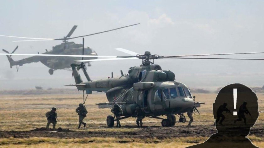 Ми-8 АМТШ десантирование спецназа