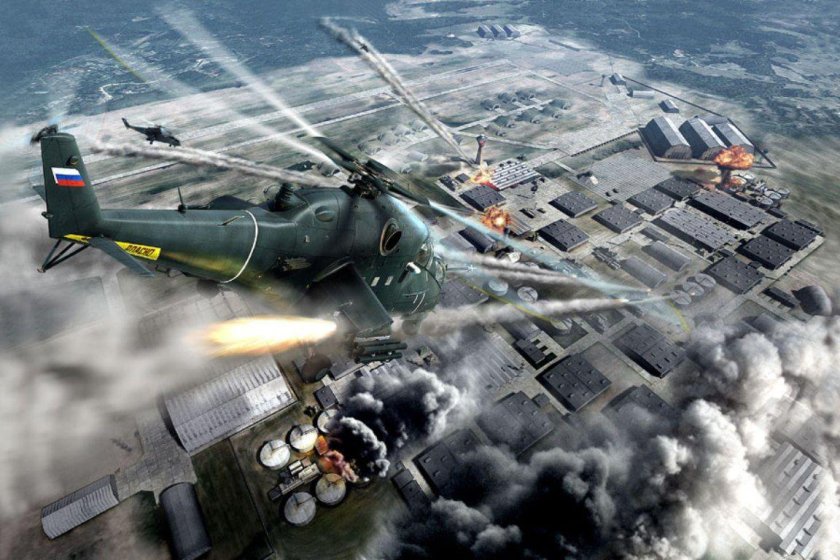 Военный вертолёт ми 24