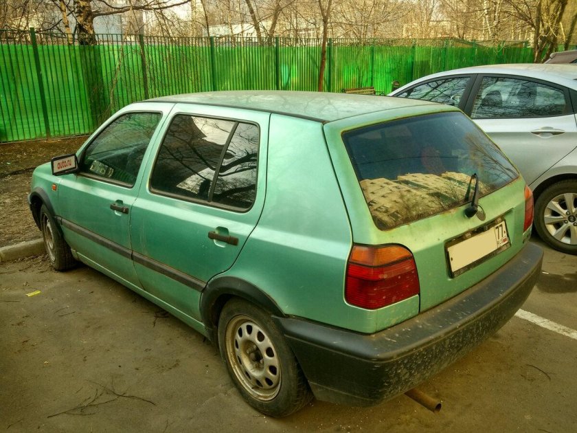Фольксваген гольф 3 зеленый