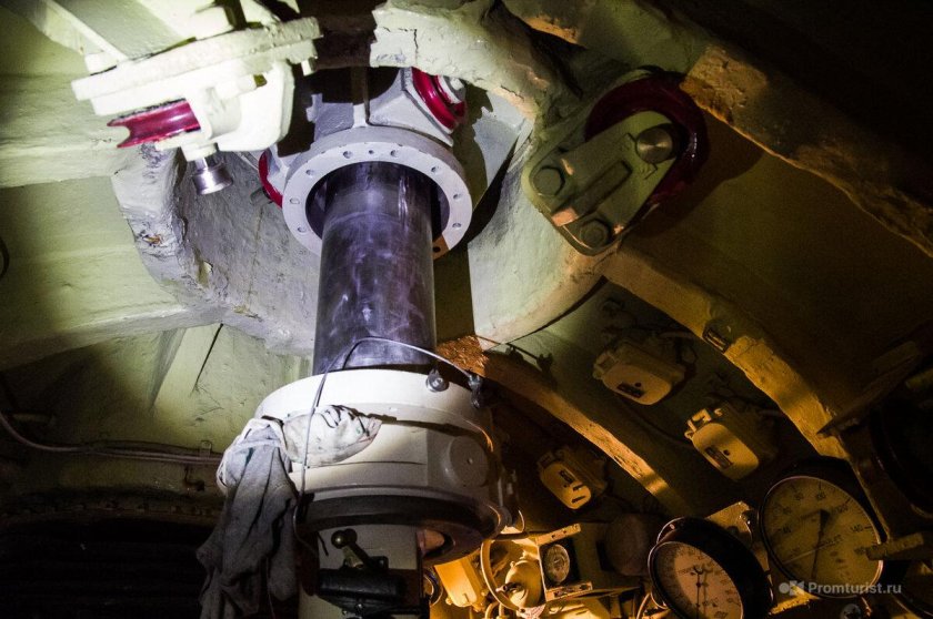 Перископ подводной лодки внутри