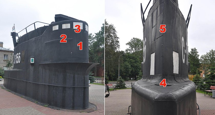 Рубка подводной лодки в Кронштадте
