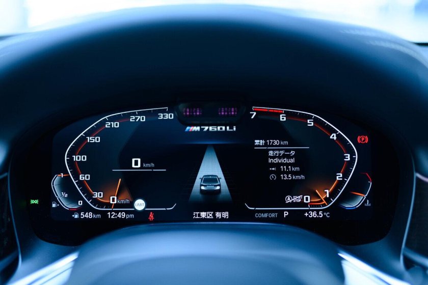 Приборная панель BMW m8