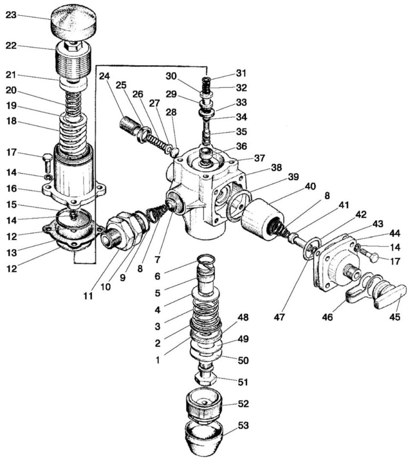 Крышка регулятора давления МТЗ 82