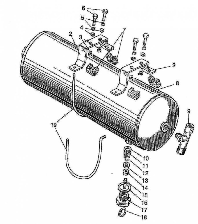 Клапан ресивера МТЗ 82
