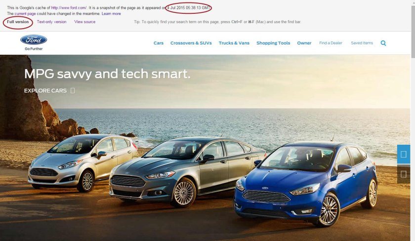 Автомобили Форд Модельный ряд