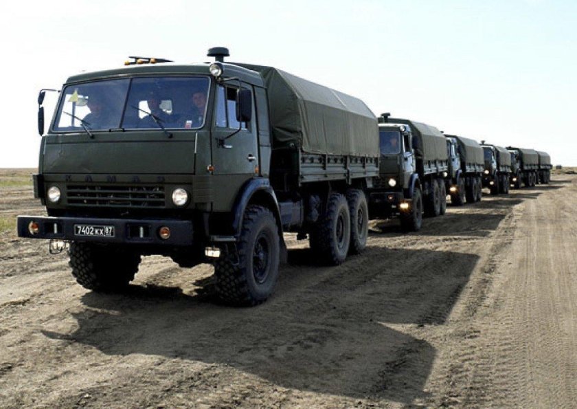 Колонна КАМАЗ 4310 военный