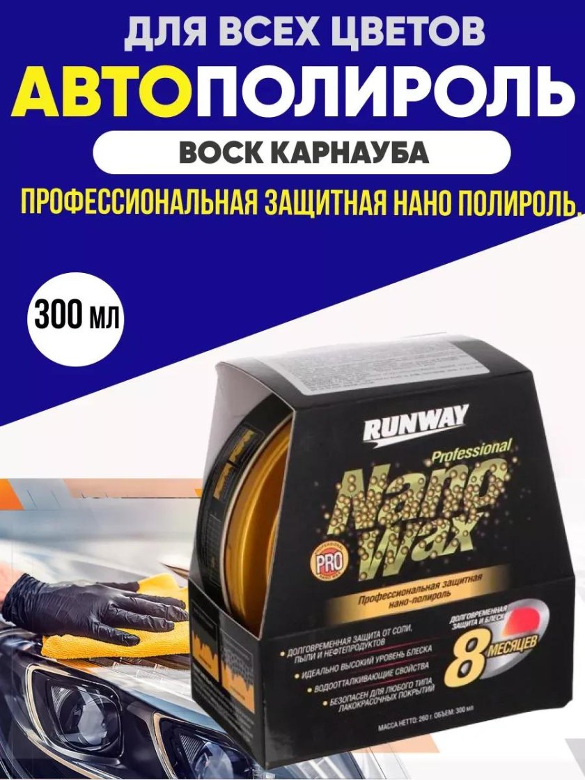 Runway профессиональная защитная нано полироль