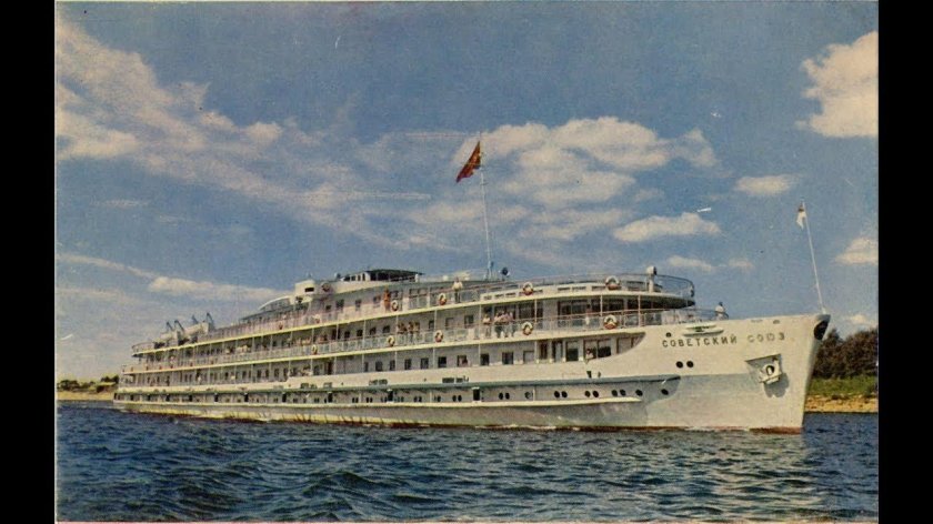 Речной дизель электроход Советский Союз