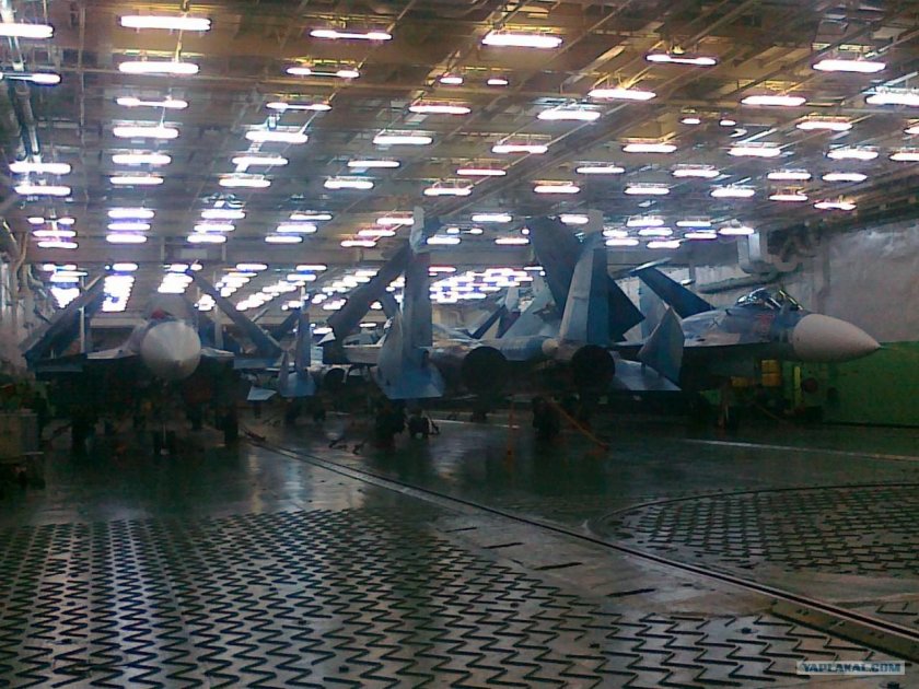 Адмирал Кузнецов авианосец ангар