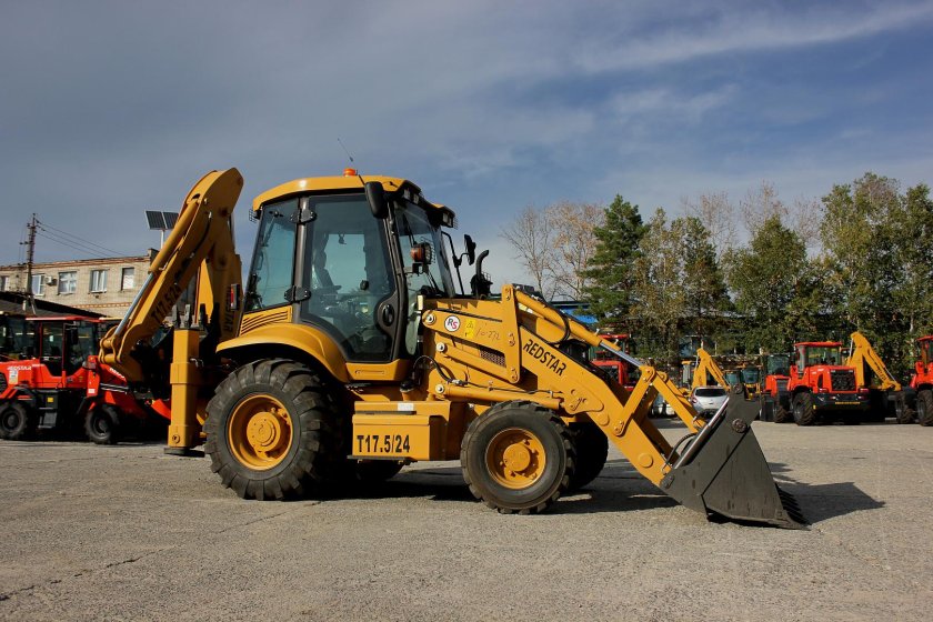 Redstar экскаватор погрузчик