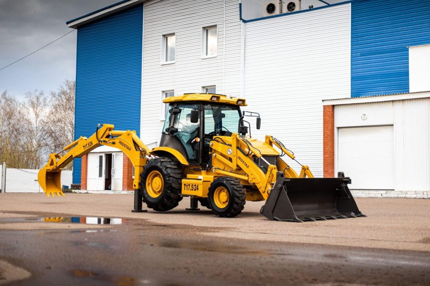 Redstar экскаватор погрузчик