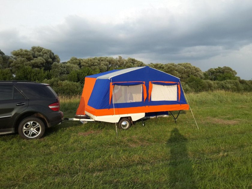 Прицеп Скиф с палаткой