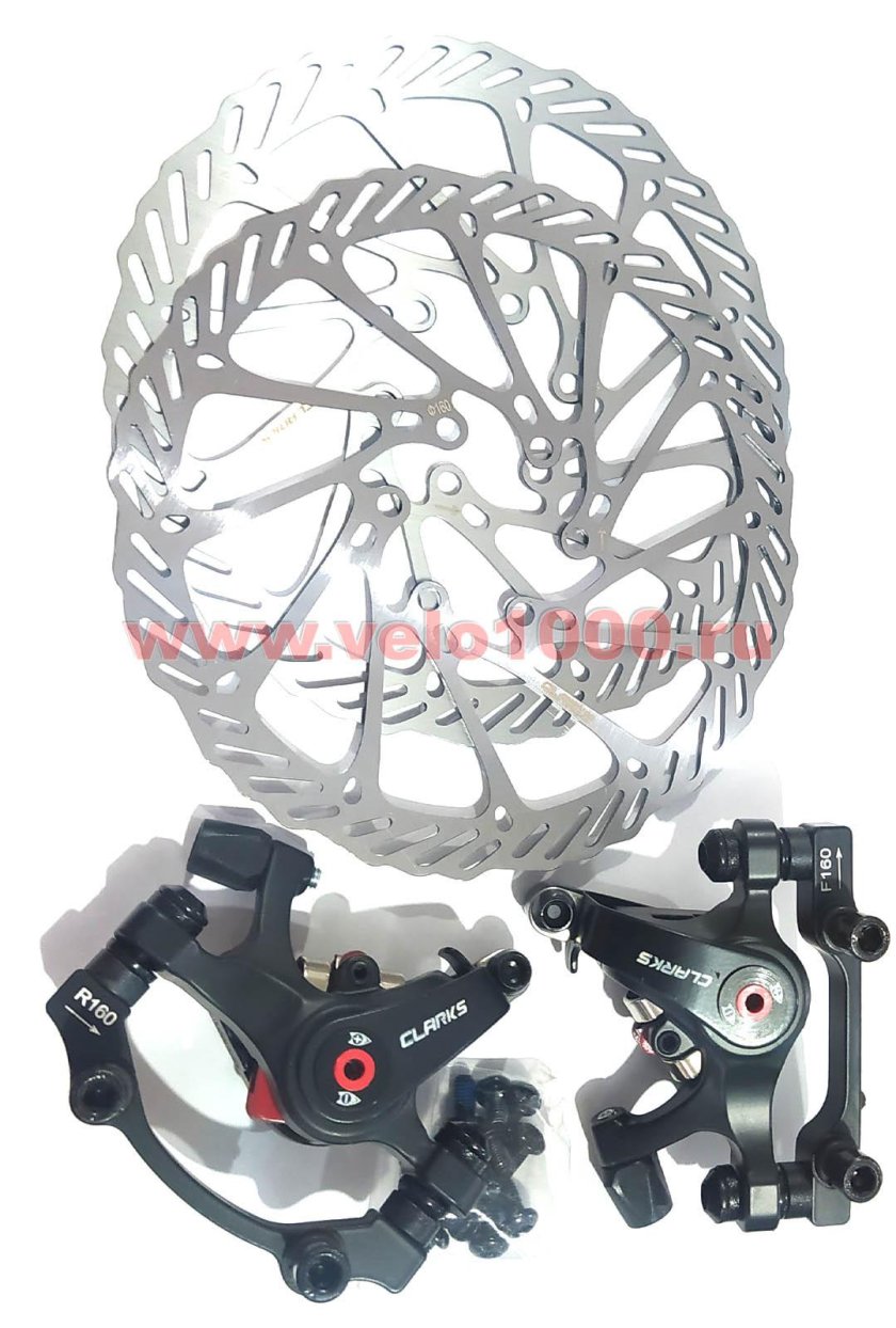 Комплект дисковых тормозов на велосипед