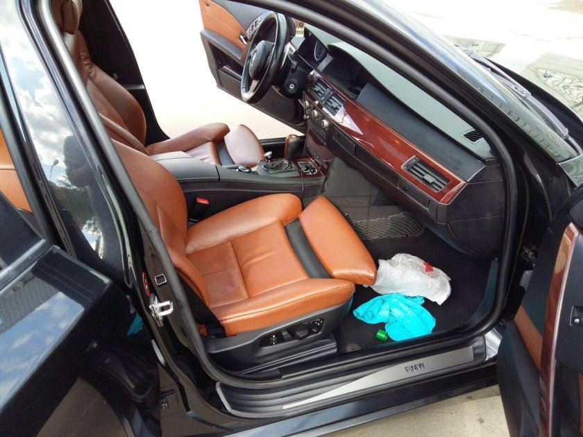 Рыжий салон БМВ е60