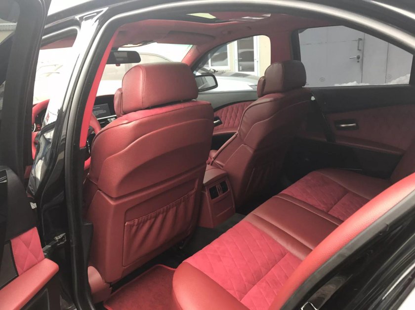 BMW e71 салон красный
