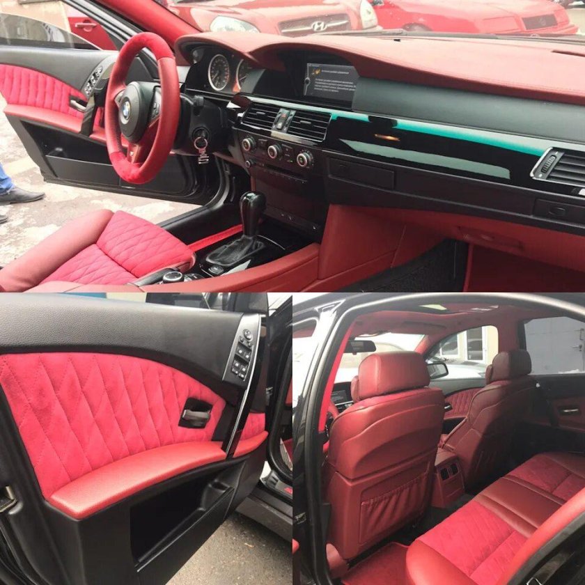 Красный салон БМВ е60