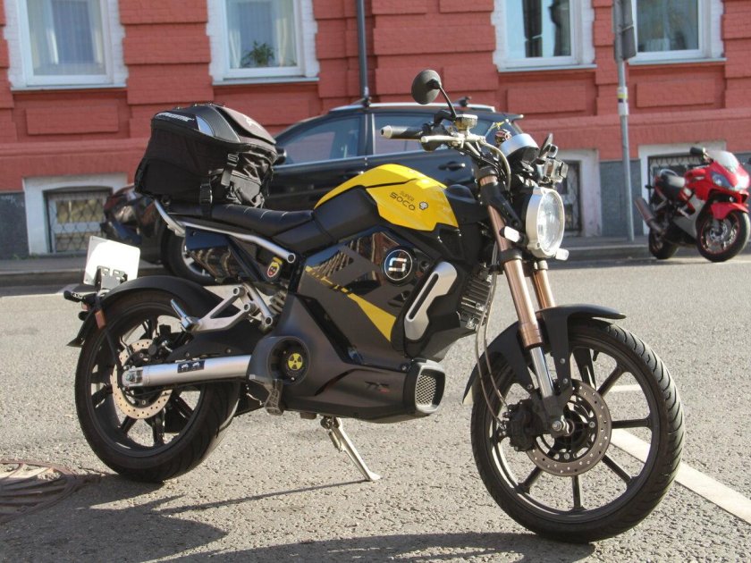 Электромотоцикл super soco tc max 2021