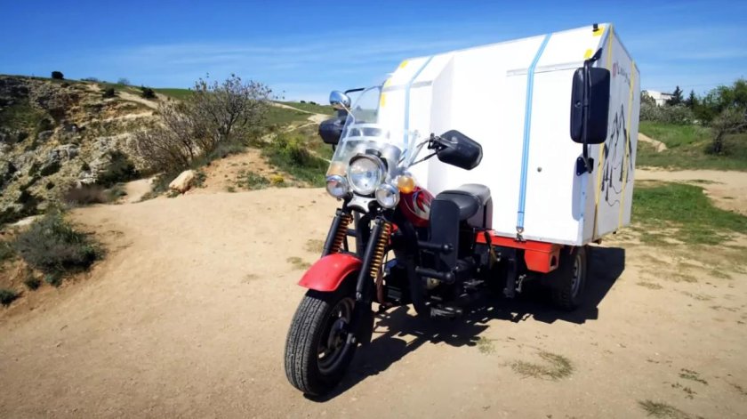 Мотоцикл дом на колесах