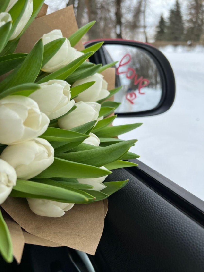 Монобукет - тюльпаны