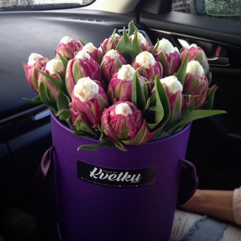 Тюльпаны айс Крим букет