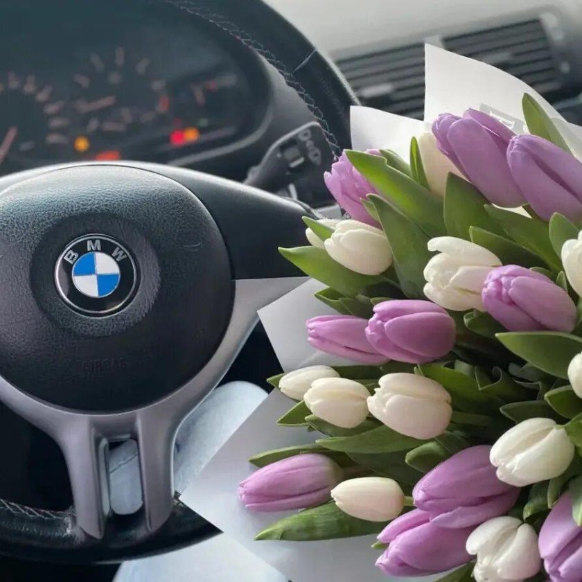 Цветы в БМВ