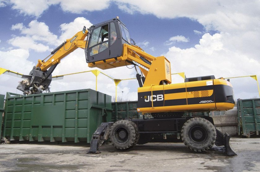 Колесный экскаватор JCB js200w