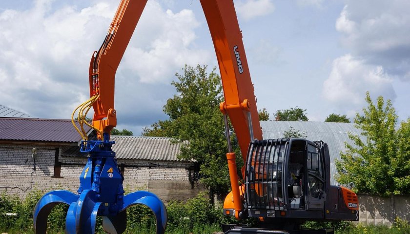 Переоборудование экскаватора в перегружатель