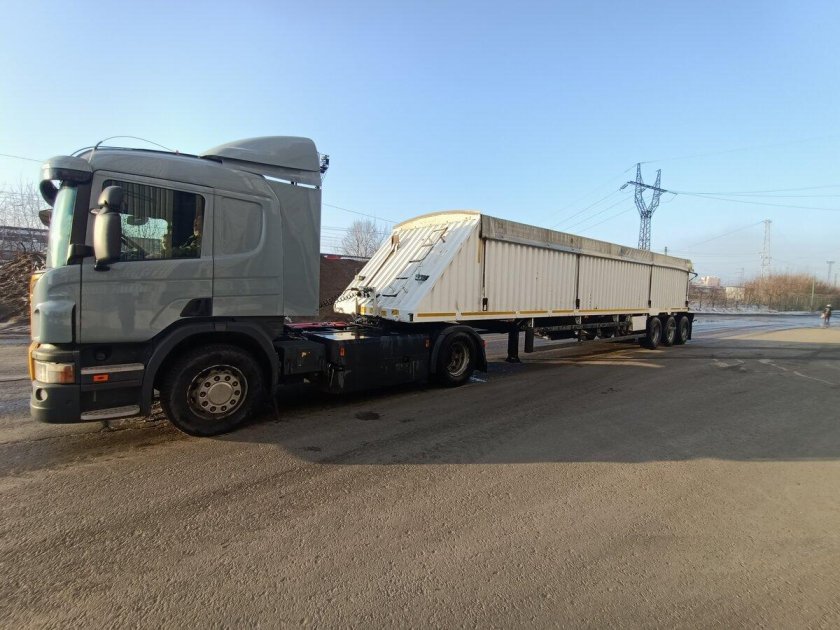 Скания тонар зерновоз