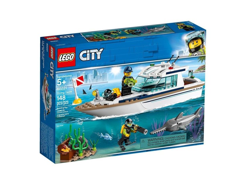 Конструктор LEGO City great vehicles яхта для дайвинга 60221 .