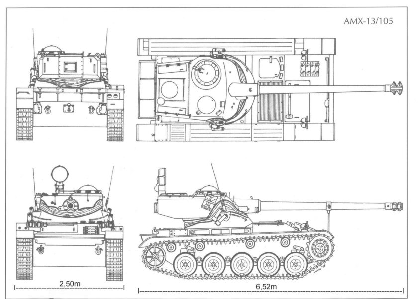 Чертежи танка АМХ 13