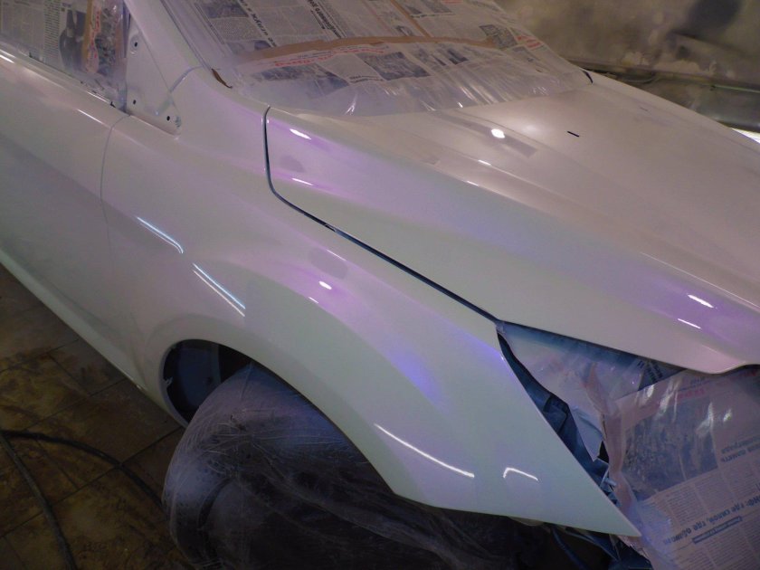 Авто цвет 8200 белый перламутр