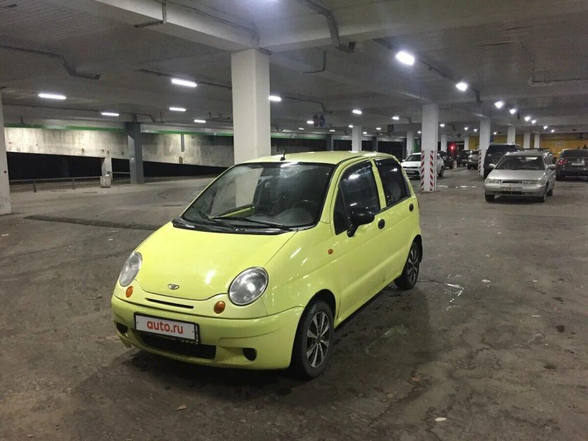 Daewoo Matiz желтый