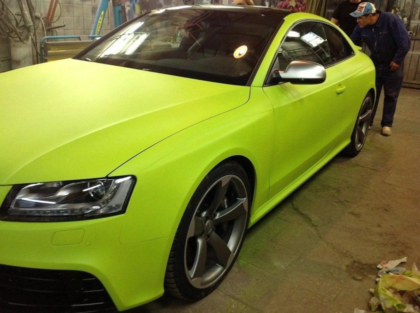 Зелёный матовый Ауди с4