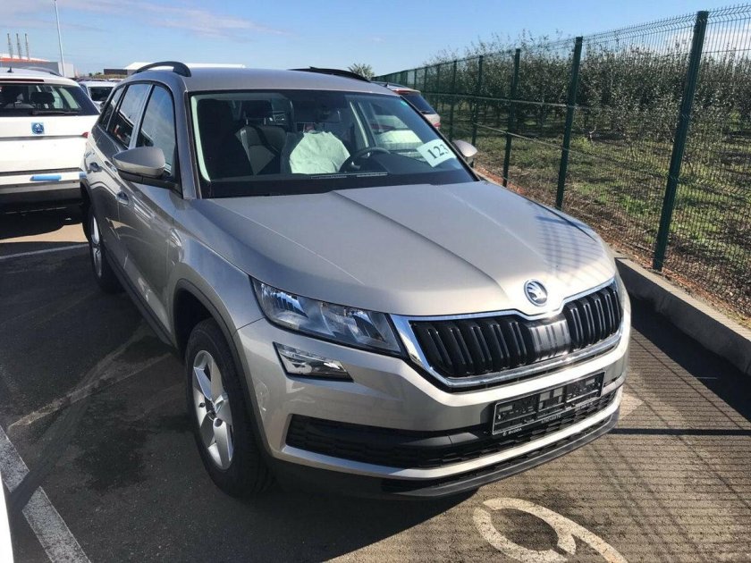 Skoda Kodiaq бежевый цвет