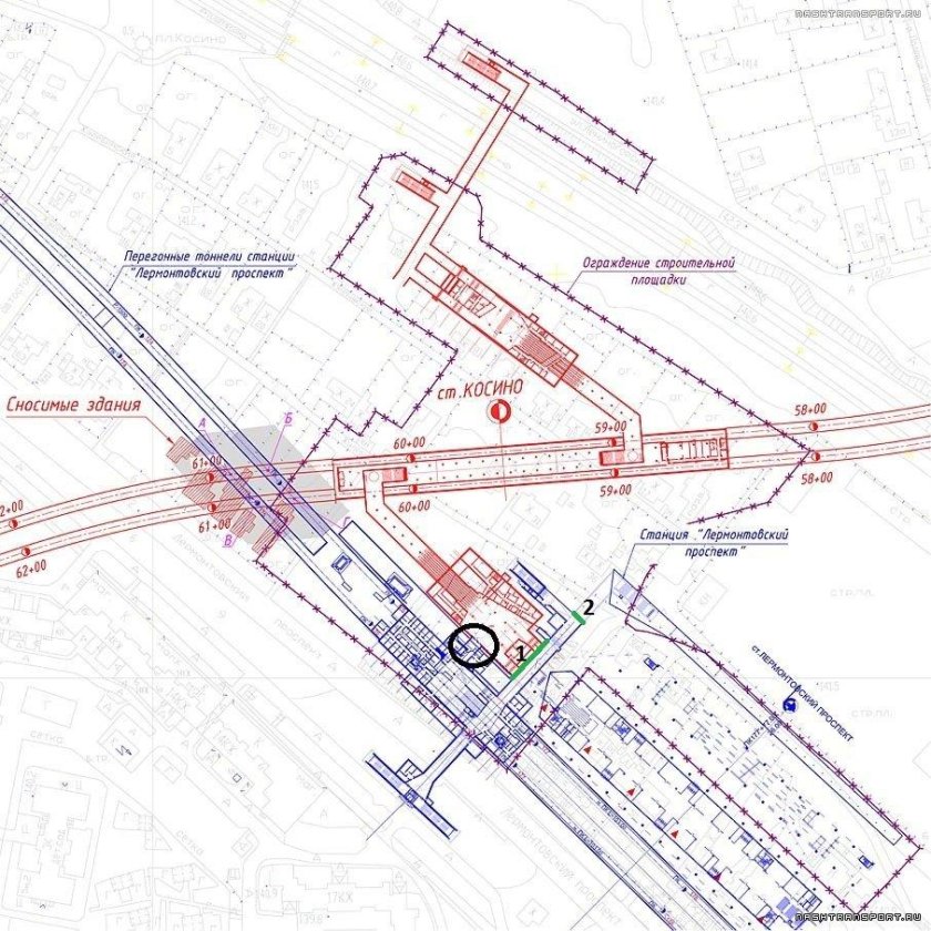 Лермонтовский проспект план станции