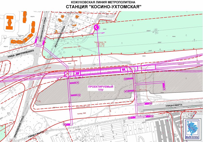 Схема станции Лухмановская
