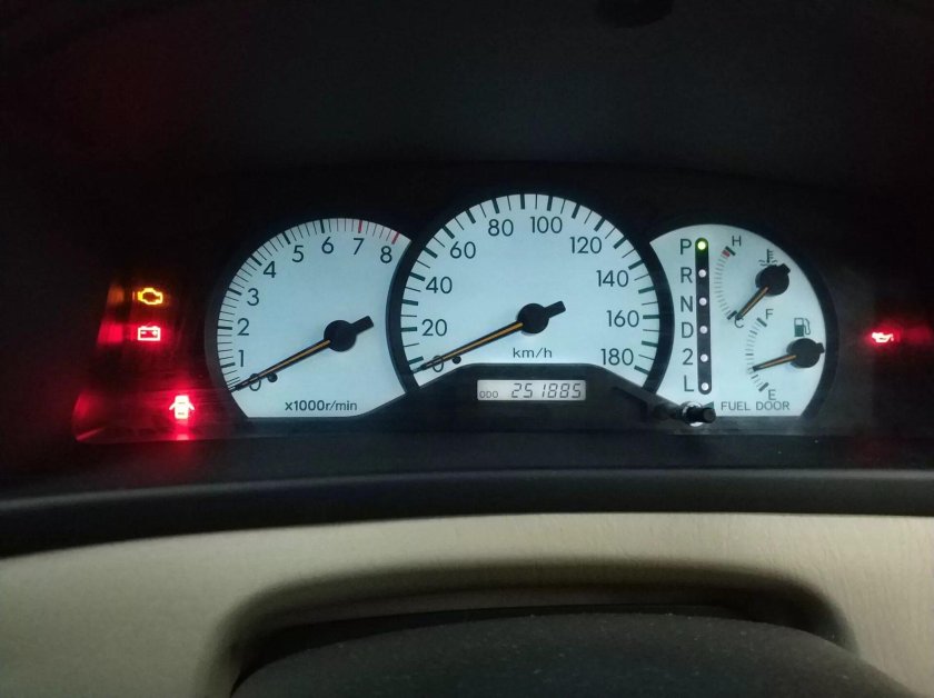 Панель приборов Toyota Corolla 2002