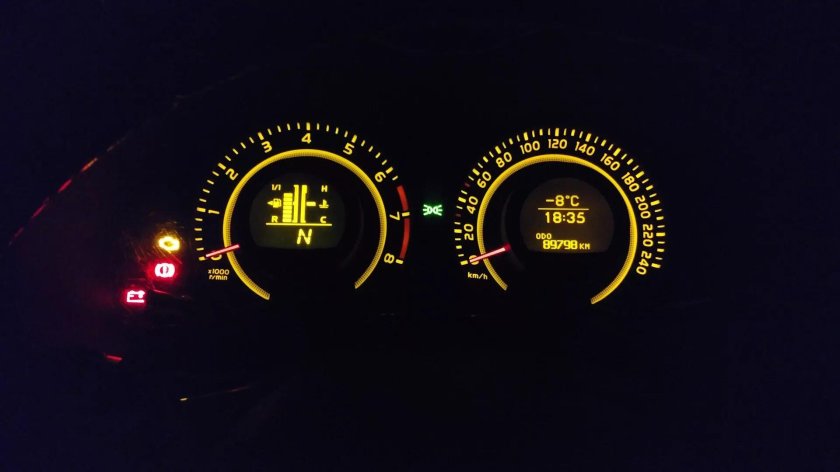 Тойота Королла 2008 панель приборов