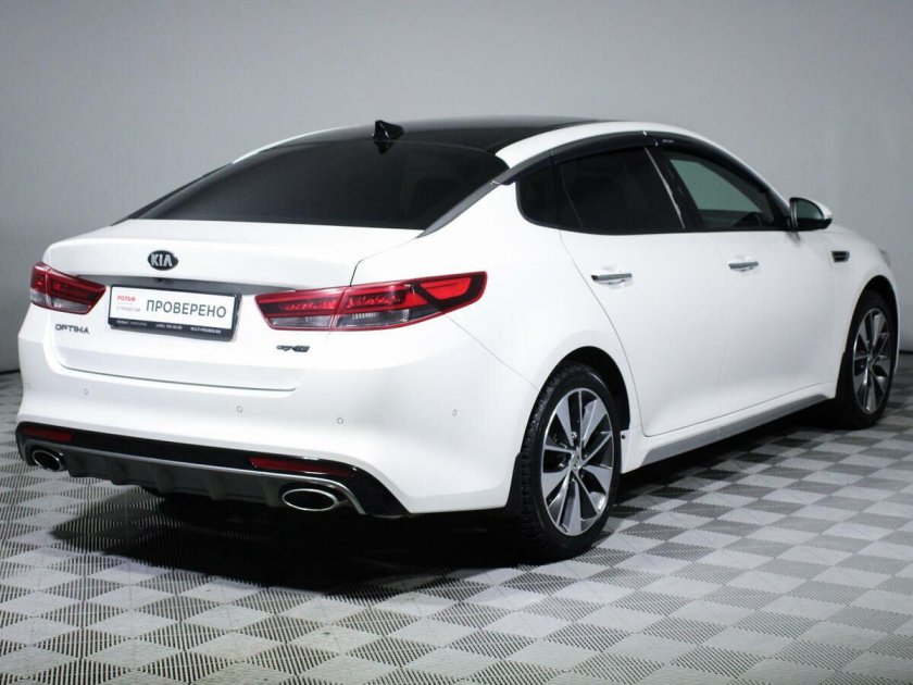 Белый kia optima