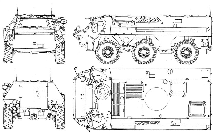 БТР-80 Blueprint