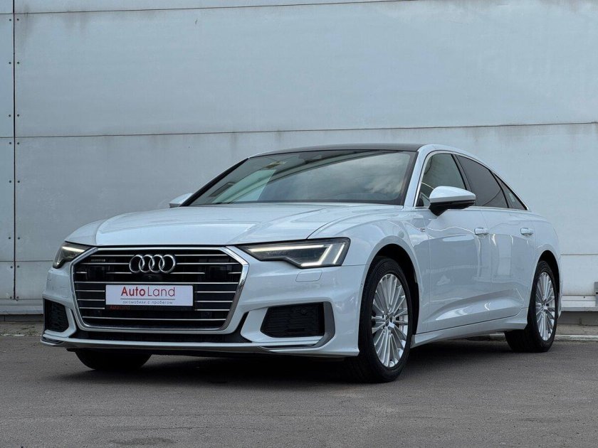 Белая ауди а 6