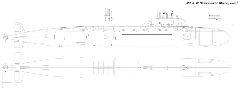 Подлодка Борей проекта 955 чертеж