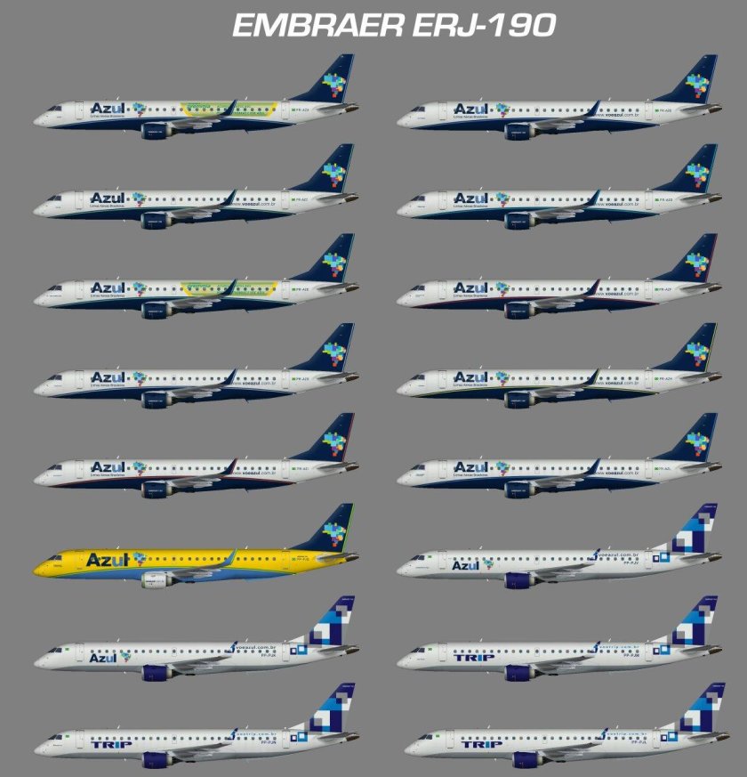 Embraer линейка самолетов