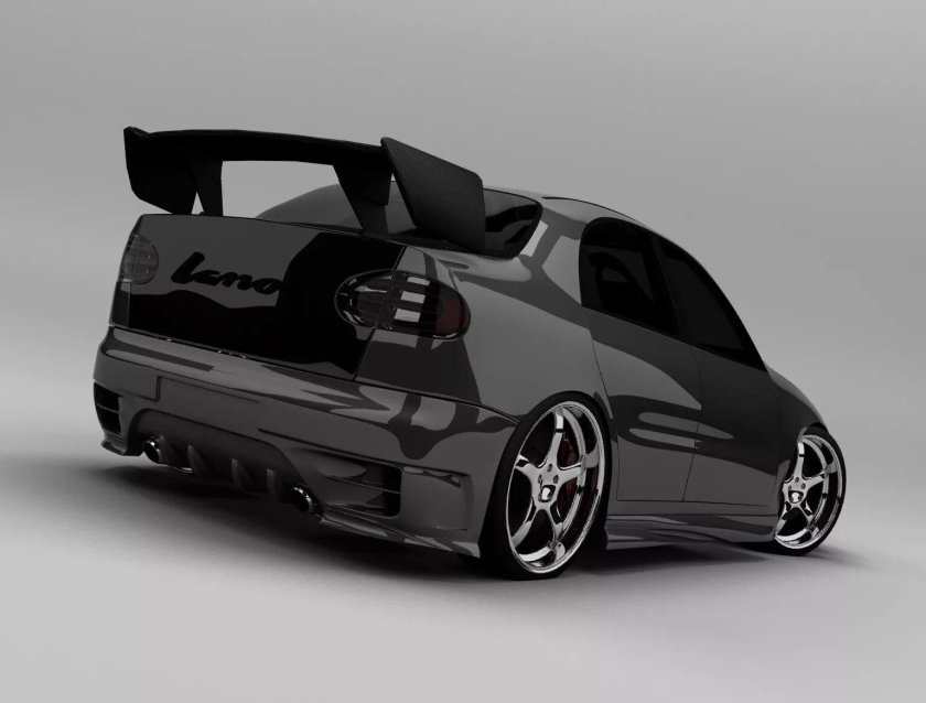 Тюнингованный Шевроле Ланос